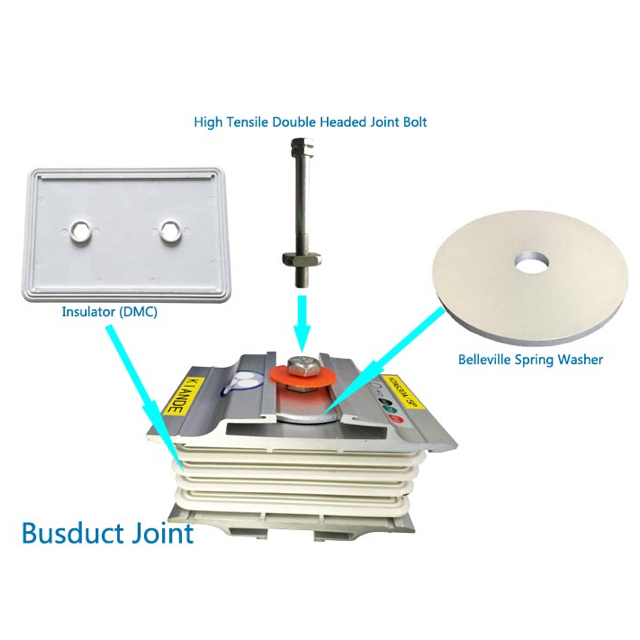 Busbar Joint Double Head Bolt Double head grade 10.9S busbar joint torque bolt with yellow and white galvanized finish
