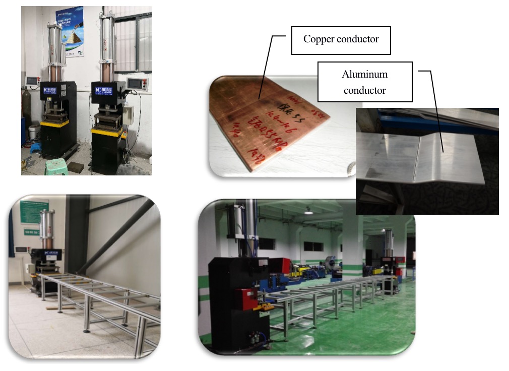 Digital control panel and fast die change system of the bus bar punching equipment
