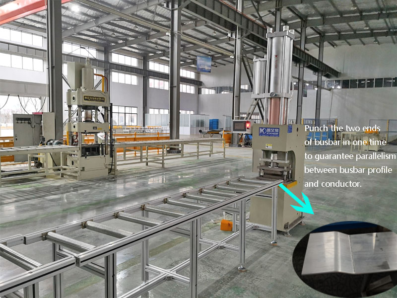 40T Cnc Copper Hydraulic Digital Bus Bar Punching Machine processing copper and aluminum conductors