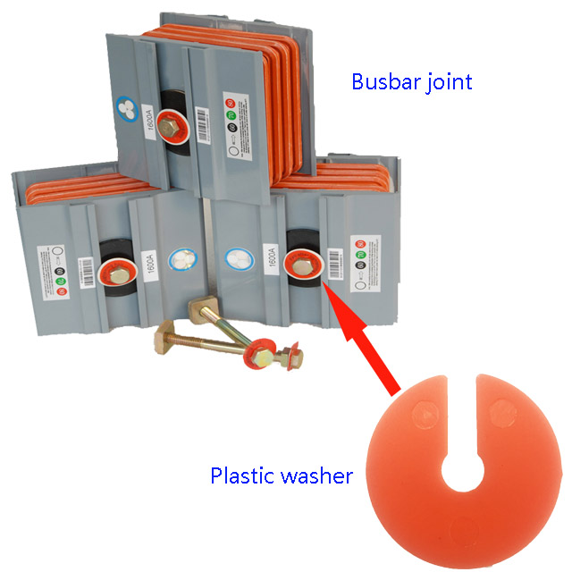 Plastic Washer for Busduct Joint Tensile Bolt Torque Indicator ensuring even clamping force